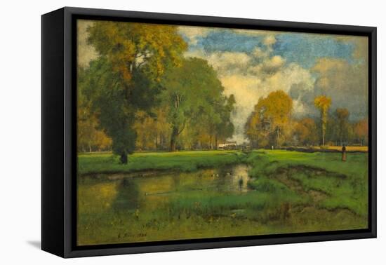 October, 1882-86, by George Inness, 1825-1894, American landscape painting,-George Inness-Framed Stretched Canvas