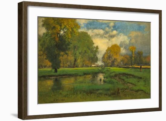 October, 1882-86, by George Inness, 1825-1894, American landscape painting,-George Inness-Framed Art Print