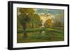 October, 1882-86, by George Inness, 1825-1894, American landscape painting,-George Inness-Framed Premium Giclee Print