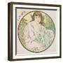 October, 1899 (Detail)-Alphonse Mucha-Framed Giclee Print