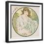 October, 1899 (Detail)-Alphonse Mucha-Framed Giclee Print