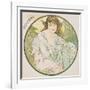 October, 1899 (Detail)-Alphonse Mucha-Framed Giclee Print