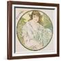 October, 1899 (Detail)-Alphonse Mucha-Framed Giclee Print