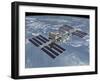 October 2006, Computer Generated Artist's Rendering of the Completed International Space Station-Stocktrek Images-Framed Photographic Print