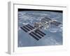 October 2006, Computer Generated Artist's Rendering of the Completed International Space Station-Stocktrek Images-Framed Photographic Print