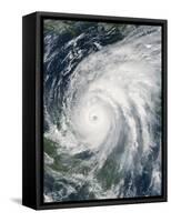 October 21, 2005, Hurricane Wilma Over Mexico-Stocktrek Images-Framed Stretched Canvas