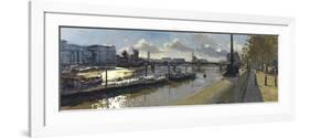 October Afternoon Battersea Bridge, 2011-Peter Brown-Framed Giclee Print