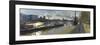 October Afternoon Battersea Bridge, 2011-Peter Brown-Framed Giclee Print