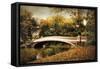 October at Bow Bridge-Jessica Jenney-Framed Stretched Canvas