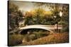 October at Bow Bridge-Jessica Jenney-Stretched Canvas