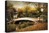 October at Bow Bridge-Jessica Jenney-Stretched Canvas