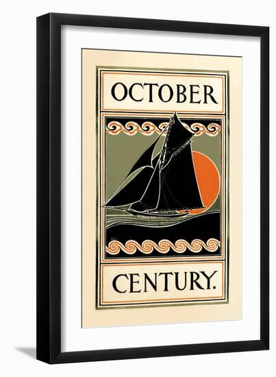 October Century-H.m. Lawrence-Framed Art Print
