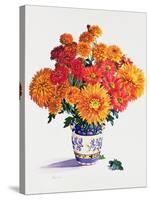 October Chrysanthemums-Christopher Ryland-Stretched Canvas