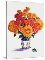 October Chrysanthemums-Christopher Ryland-Stretched Canvas