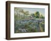 October Delphiniums-Timothy Easton-Framed Premium Giclee Print