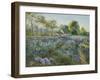 October Delphiniums-Timothy Easton-Framed Giclee Print