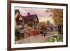 October Evening at Steventon, Berkshire-Alfred Robert Quinton-Framed Giclee Print
