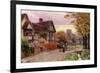 October Evening at Steventon, Berkshire-Alfred Robert Quinton-Framed Giclee Print