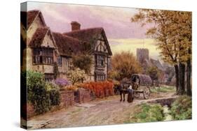 October Evening at Steventon, Berkshire-Alfred Robert Quinton-Stretched Canvas
