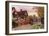 October Evening at Steventon, Berkshire-Alfred Robert Quinton-Framed Giclee Print