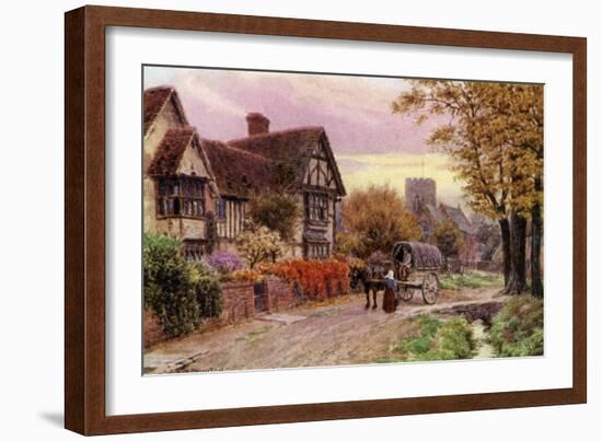 October Evening at Steventon, Berkshire-Alfred Robert Quinton-Framed Giclee Print