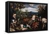 October' (From the Series 'The Seasons), Late 16th or Early 17th Century-Leandro Bassano-Framed Stretched Canvas
