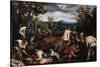 October' (From the Series 'The Seasons), Late 16th or Early 17th Century-Leandro Bassano-Stretched Canvas