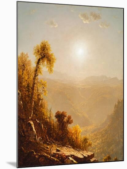 October in the Catskills, 1880-Sanford Robinson Gifford-Mounted Giclee Print