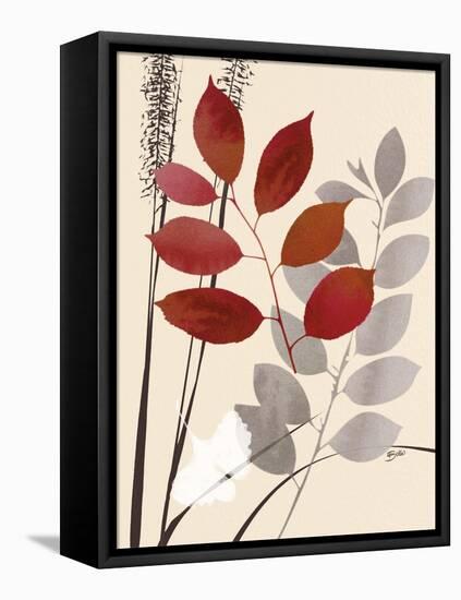 October Leaf 1-Bella Dos Santos-Framed Stretched Canvas