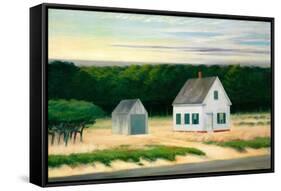 October on Cape Cod by Edward Hopper-Fine Art-Framed Stretched Canvas