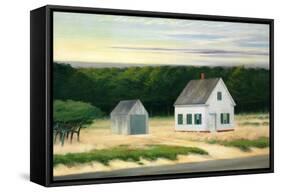 October on Cape Cod-Edward Hopper-Framed Stretched Canvas