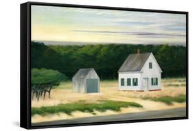 October on Cape Cod-Edward Hopper-Framed Stretched Canvas