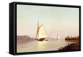 October on the Hudson-Francis Augustus Silva-Framed Stretched Canvas