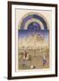 October Peasants Sow Next Year's Crops Within Sight of the Palais Du Louvre Paris-Pol De Limbourg-Framed Premium Giclee Print