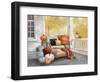 October Porch-Julia Purinton-Framed Art Print