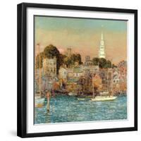 October Sundown, Newport, 1901-Childe Hassam-Framed Giclee Print