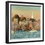 October Sundown, Newport, 1901-Childe Hassam-Framed Giclee Print