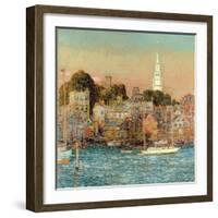 October Sundown, Newport, 1901-Childe Hassam-Framed Giclee Print