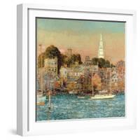 October Sundown, Newport, 1901-Childe Hassam-Framed Giclee Print