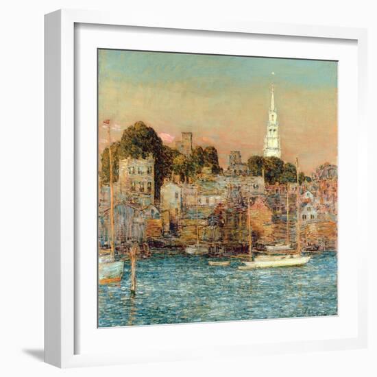 October Sundown, Newport, 1901-Childe Hassam-Framed Giclee Print