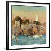 October Sundown, Newport, 1901-Childe Hassam-Framed Giclee Print