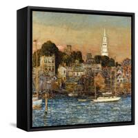 October Sundown, Newport-Childe Hassam-Framed Stretched Canvas