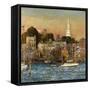 October Sundown, Newport-Childe Hassam-Framed Stretched Canvas