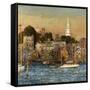 October Sundown, Newport-Childe Hassam-Framed Stretched Canvas