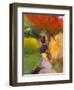 October Walk-Lou Wall-Framed Giclee Print