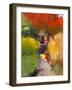 October Walk-Lou Wall-Framed Giclee Print