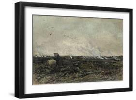 October-Charles Francois Daubigny-Framed Art Print