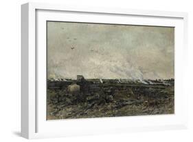 October-Charles Francois Daubigny-Framed Art Print