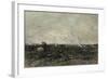 October-Charles Francois Daubigny-Framed Art Print