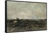 October-Charles Francois Daubigny-Framed Stretched Canvas
